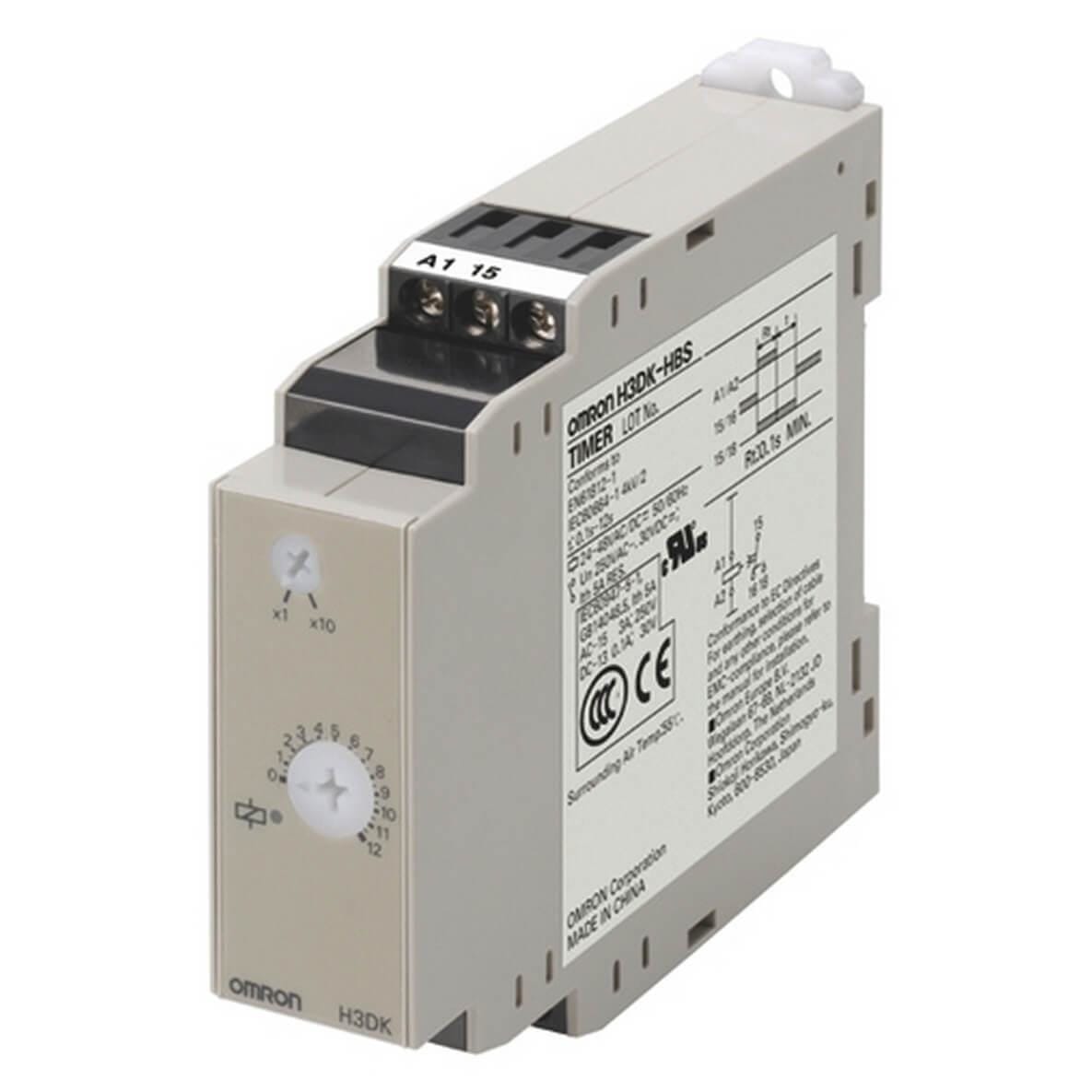 OMRON - Temporizador 22.5mm DIN OFF rango largo 24-48V AC/DC