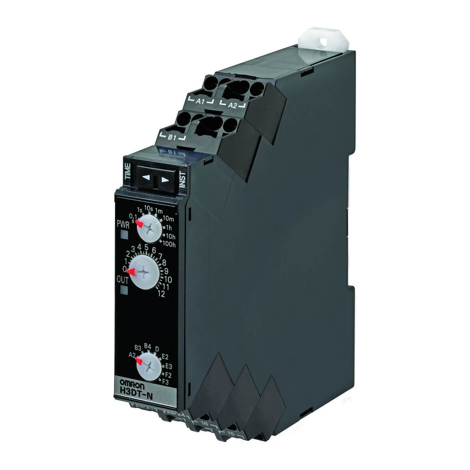 OMRON - Temporizador 17,5mm DIN estándar 2XSPDT 24-240V