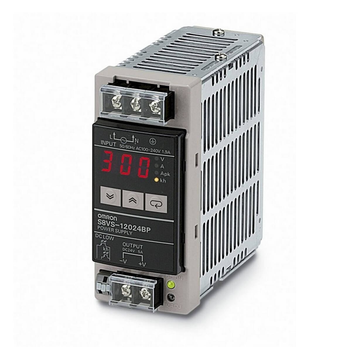 OMRON - Fuente de alimentación 120W/24V DIN display S8VS-12024BP