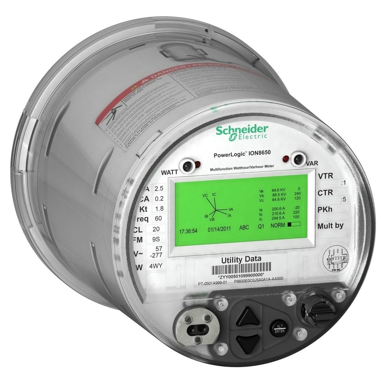 Schneider Electric - Contador de energía ION8650A FT21 50Hz ETHERNET modem