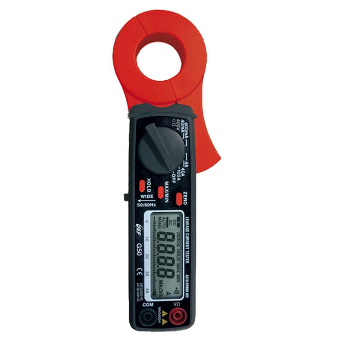 GEF - Pinza G50 medida fugas categoría III 300V con filtro