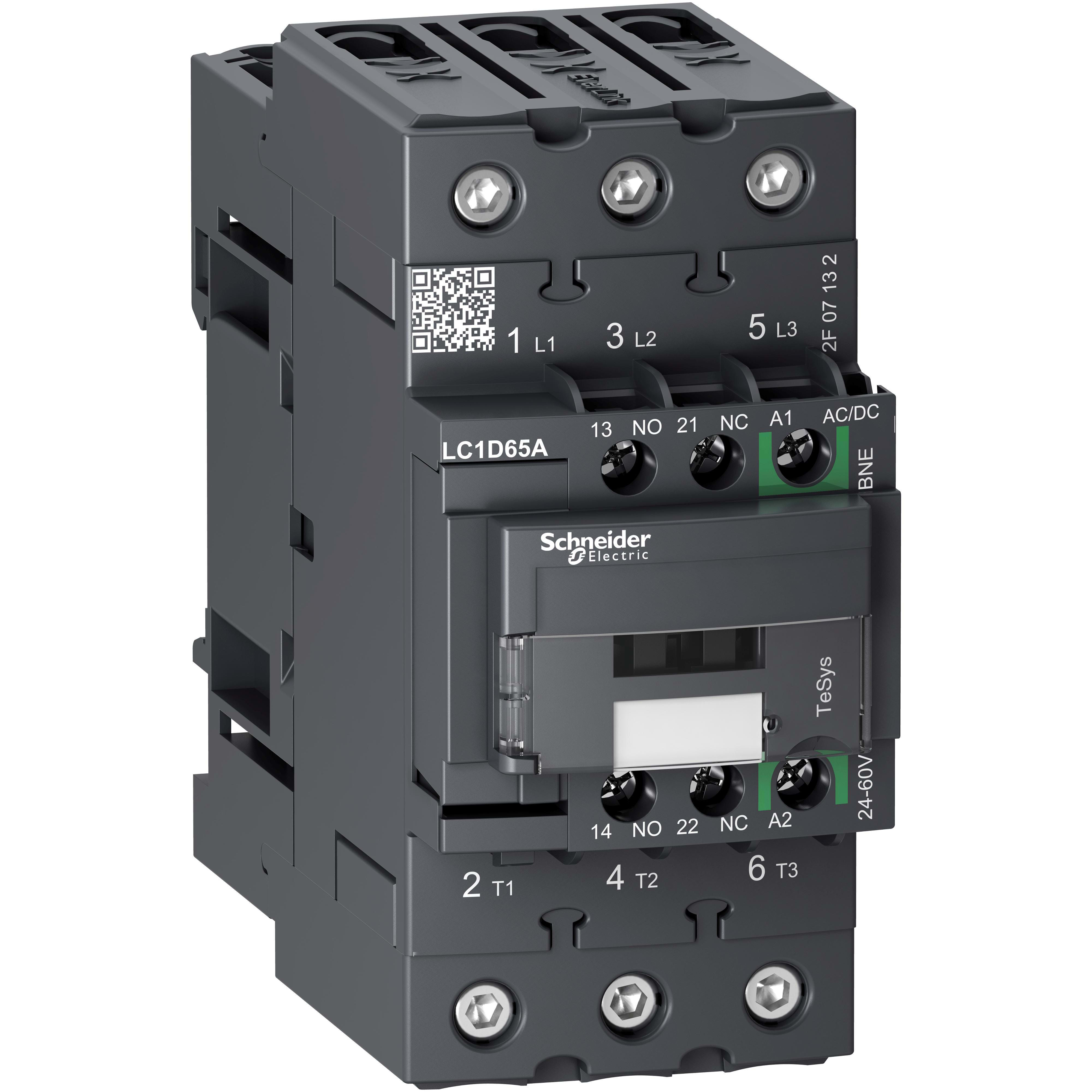 Schneider Electric - Contactor TeSys-D 3P AC-3 65A 24-60V AC/DC