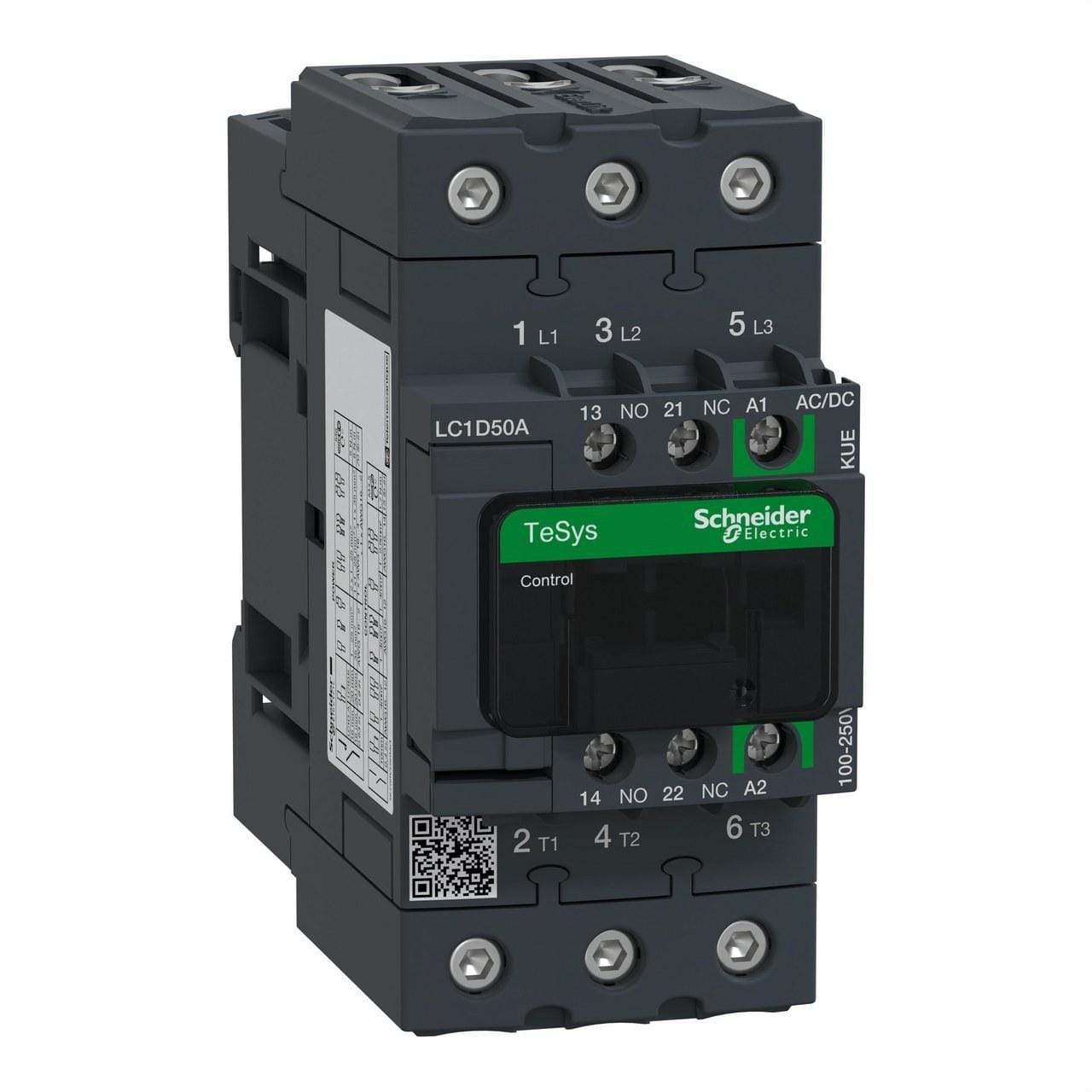 Schneider Electric - Contactor TeSys-D 3P AC-3 50A 100-250V AC/DC