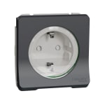 Schneider Electric - Base enchufe schuko componible 10A MUREVA STYL gris para instalación en superficie o empotrada (IP55)