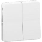 Schneider Electric - Doble Conmutador componible 10A MUREVA STYL blanco para instalación en superficie o empotrada (IP55)