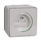 Schneider Electric - Base 2P+TT F conexión sin tornillo de la gama MUREVA STYL blanco