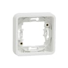 Schneider Electric - Marco 1 elemento componible MUREVA STYL blanco para instalación en superficie o empotrada (IP55).