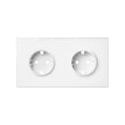 SIMON - Kit frontal SIMON 100 con 2 elementos+2 bases blanco mate