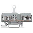 WAGO - Borna M/F con 4 conductores 2,5 seccionable naranja