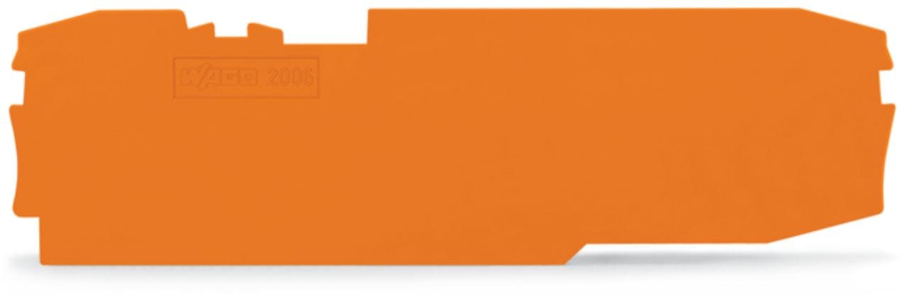 WAGO - Placa final intermedia 1x31,6x106,5mm naranja