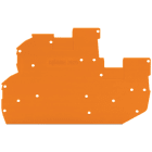 WAGO - Placa final intermedia Serie 2020 1mm naranja
