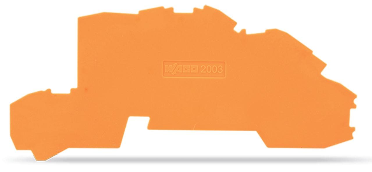 WAGO - Placa final intermedia 0,8x42,3x96mm naranja