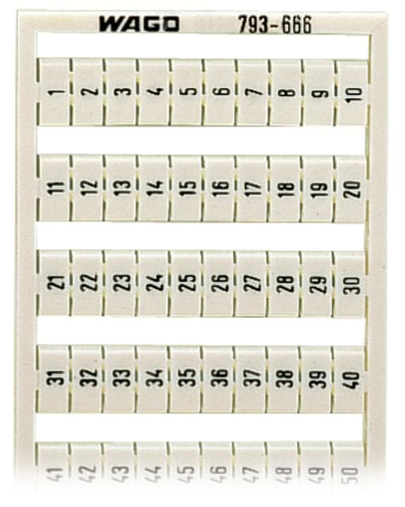 WAGO - Sistema marcaje WMB vertical 5mm 1...50 (2x)