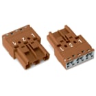 WAGO - Conector M Serie 770 3P sin carcasa marrón