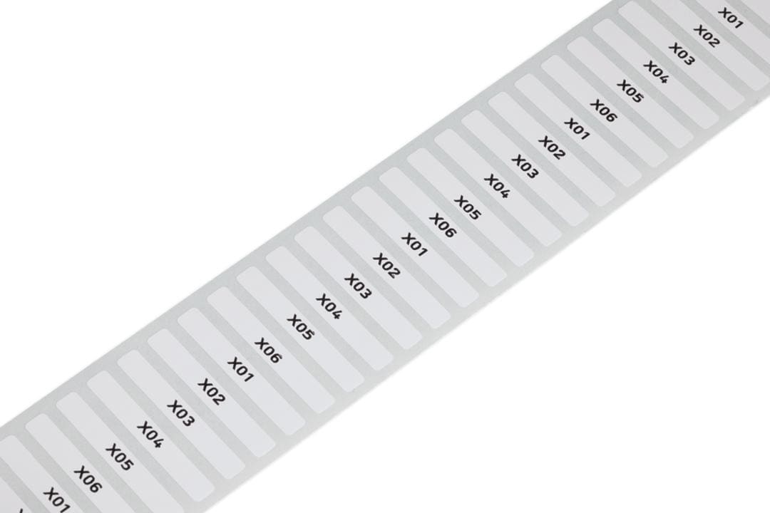 WAGO - Etiqueta autoadhesiva 1 línea 5x35mm Rollo 1500 piezas