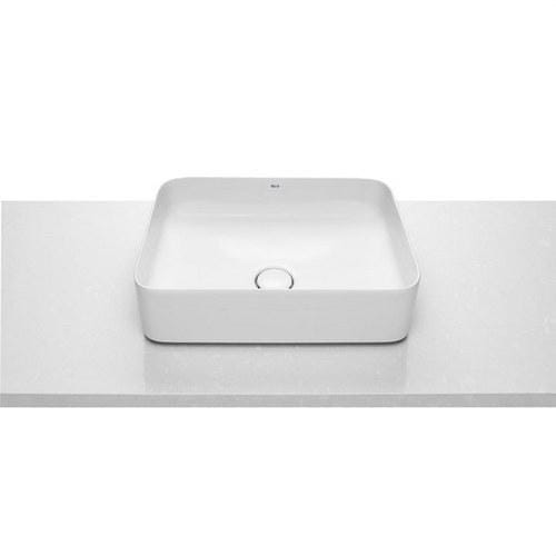 ROCA - Lavabo sobre encimera 500x370x140 cuadrado blanco