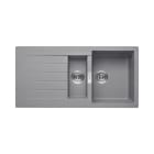 ROCA - Fregadero reversible 2 cubetas+escurridor 1000x500x200 gris