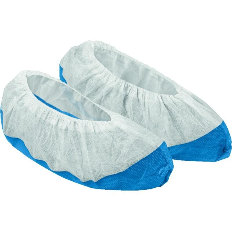 DELTA PLUS - Juego cubrezapato suela plastico azul blanco (100u)