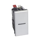 BTICINO - Pulsador axial Axolute iluminable 10A - 250V~ - borne auto - 1 módulo - Tech