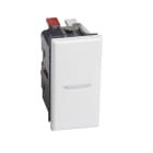 BTICINO - Interruptor axial Axolute iluminable 16 AX-250 V~ - borne auto - 1 módulo - Blanco
