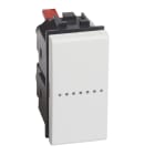 BTICINO - Interruptor axial Livinglight 16 AX-250 V~ - iluminable - borne auto - 1 módulo - Blanco