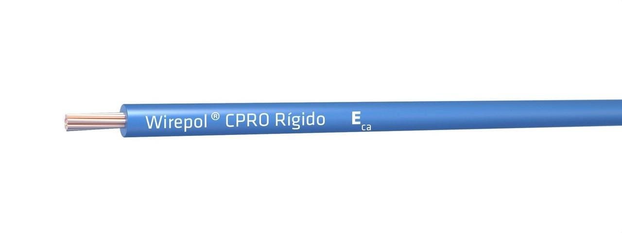 PRYSMIAN - Cable WIREPOL CPRO Rígido 750 V H07V-U / H07V-R Eca 1x1,5 (AMARILLO/VERDE) CAJA 100m