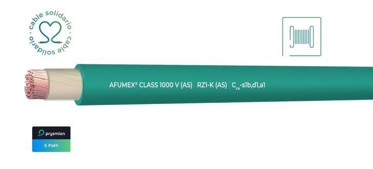 PRYSMIAN - Cable AFUMEX Class 1000 V (AS) RZ1-K (AS) Cca-s1b,d1,a1 1x10 BOBINA