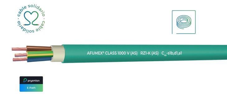 PRYSMIAN - Cable AFUMEX Class 1000 V (AS) RZ1-K (AS) Cca-s1b,d1,a1 4G2,5 ROLLO 100m