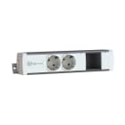 MMCONECTA - Regleta Easyblock BASIC 2 schukos huecos grafito