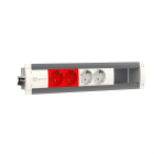 MMCONECTA - Regleta Easyblock INSIDE 4 schukos 2 huecos blanco nieve