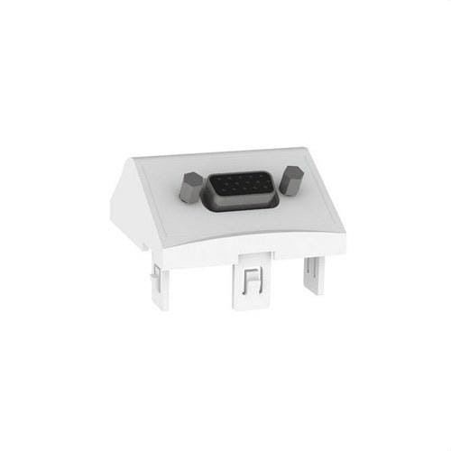 MMCONECTA - Módulo inclinado 45x45 adaptador VGA H - H blanco nieve