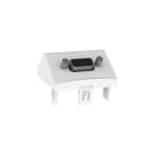 MMCONECTA - Módulo inclinado 45x45 adaptador VGA H - H blanco nieve