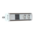 MMCONECTA - Regleta Easyblock ONE 2 schukos huecos blanco nieve
