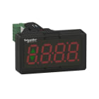 Schneider Electric - Medidor de panel digital, plástico, negro, Ø22, pantalla LED roja de 4 dígitos, entrada de 4...20 mA