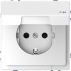 Schneider Electric - Toma schuko completa con mecanismo 16A blanco ártico protección IP44 D-LIFE para instalación empotrada