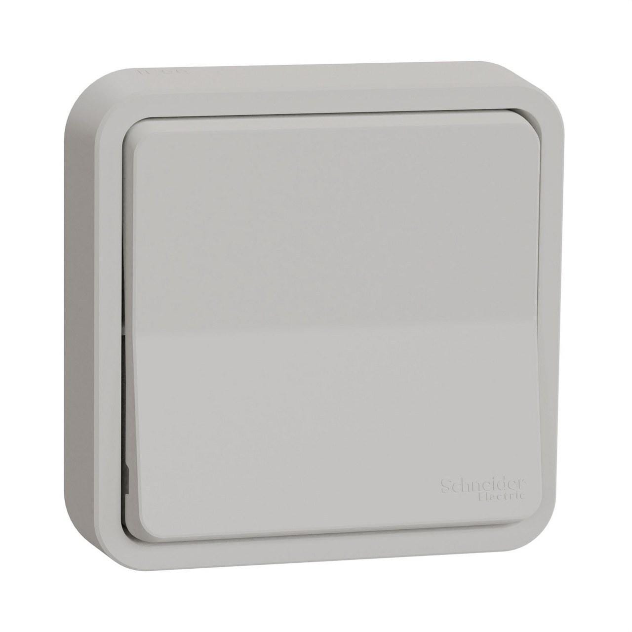 Schneider Electric - Pulsador empotrado blanco