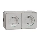 Schneider Electric - SCHUKO DOBLE SUPERFICIE 16A BLANCO