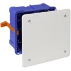 SOLERA - Caja de conexión 107x107x45mm tapa con tornillos para tabique hueco