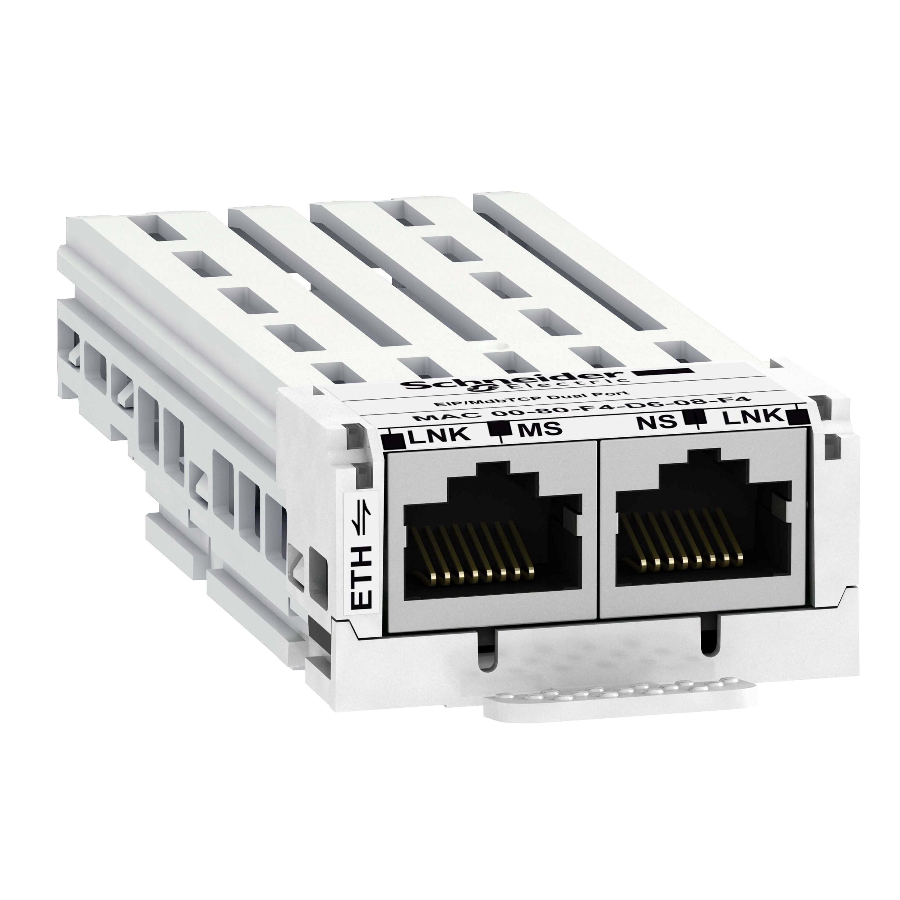 Schneider Electric - Tarjeta de comunicación ETHERNET IP/MODBUS TCP/MULTIDRIVE-LINK doble puerto RJ45