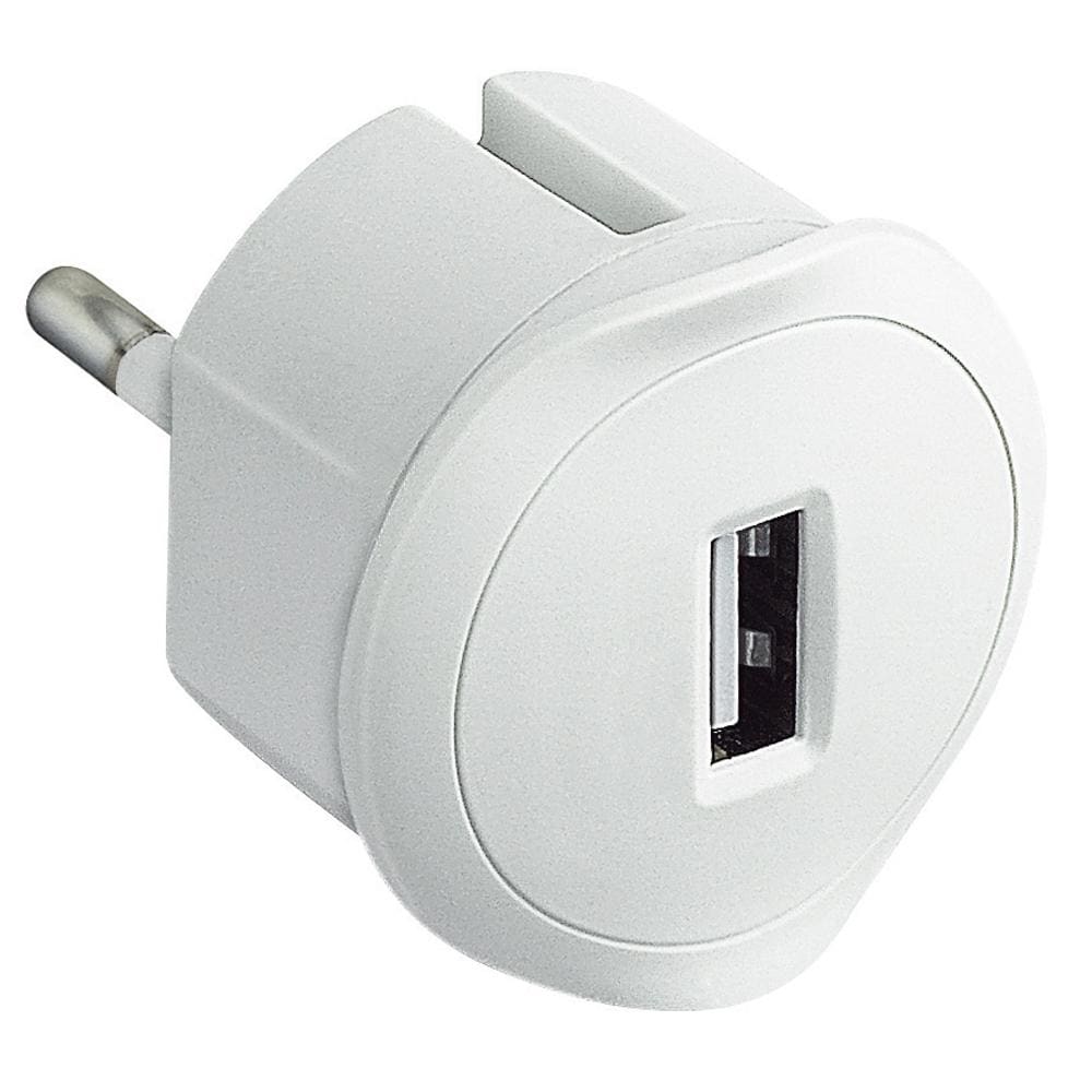 LEGRAND - Accesorio toma USB 5V 1,5A. 2P 10A, tamaño reducido. Blanco