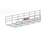 PEMSA - Bandeja de rejilla Rejiband altura 100 mm y ancho 450 mm con borde de seguridad, en acero, acabado galvanizado caliente GC