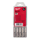 MILWAUKEE - ESTUCHE PLASTICO 5 BROCAS SDS-PLUS MS2