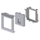 UNEX - Placa plana para 1 conector RJ45 en tapas de 65 mm Unex en U24X color aluminio