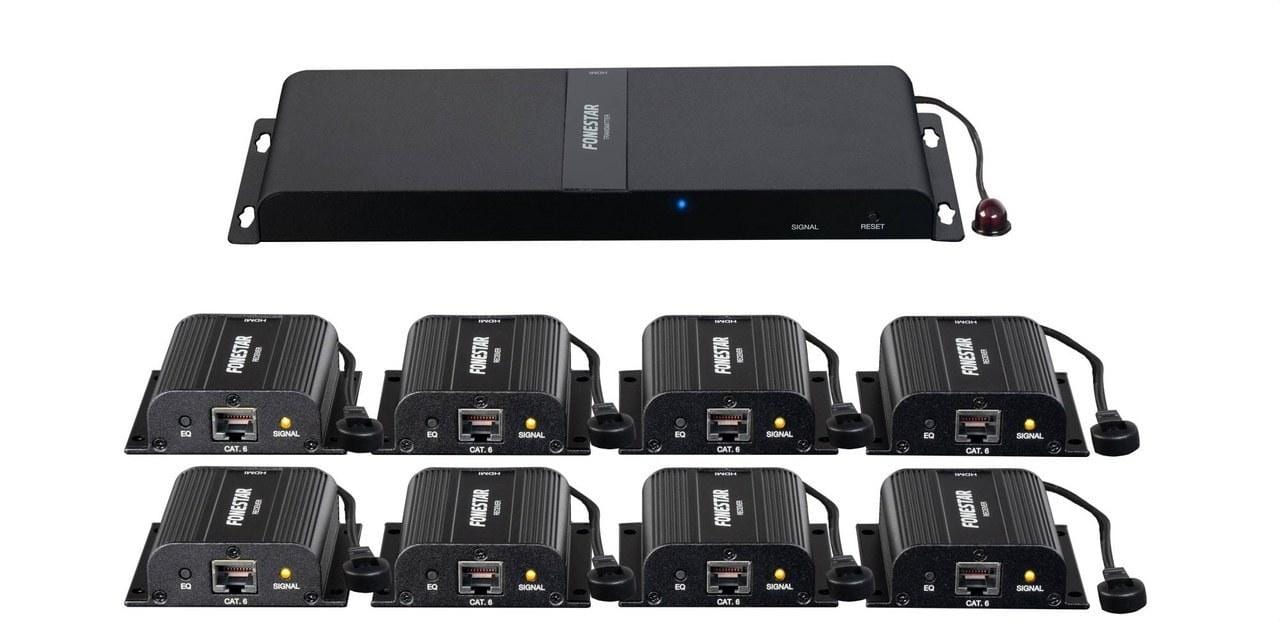FONESTAR - Distribuidor extensión HDMI 1x8 por cable Cat 6