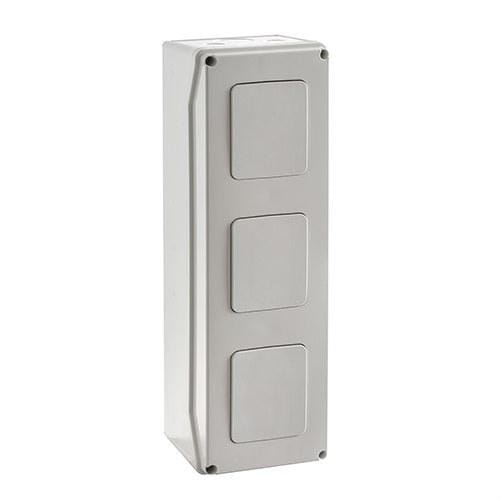 IDE - Cofret IP65 módulo adicional 3 tapas lisas