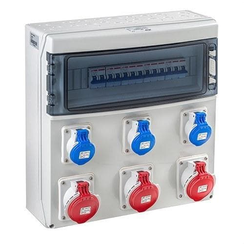 IDE - Cofret 18 módulos 3-2P+tierra 16A 3-3P+tierra 32A con protección