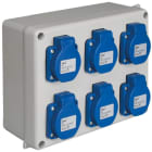 SOLERA - Montaje caja estanca 886+6 TOMA schuko 2P+TT 16A