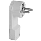 SOLERA - Clavija trasmueble bipolar 16A 250V espiga 4,5 termoplástico color blanca