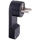SOLERA - Clavija trasmueble bipolar 16A 250V espiga 4,5 termoplástico color negro