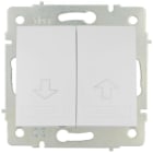 SOLERA - Pulsador persiana 10A 250V Serie Europa 83x81 blanco